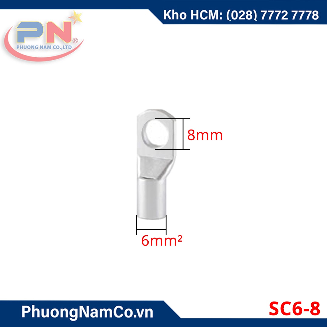 Đầu Cos Đồng SC6 Mạ Xi