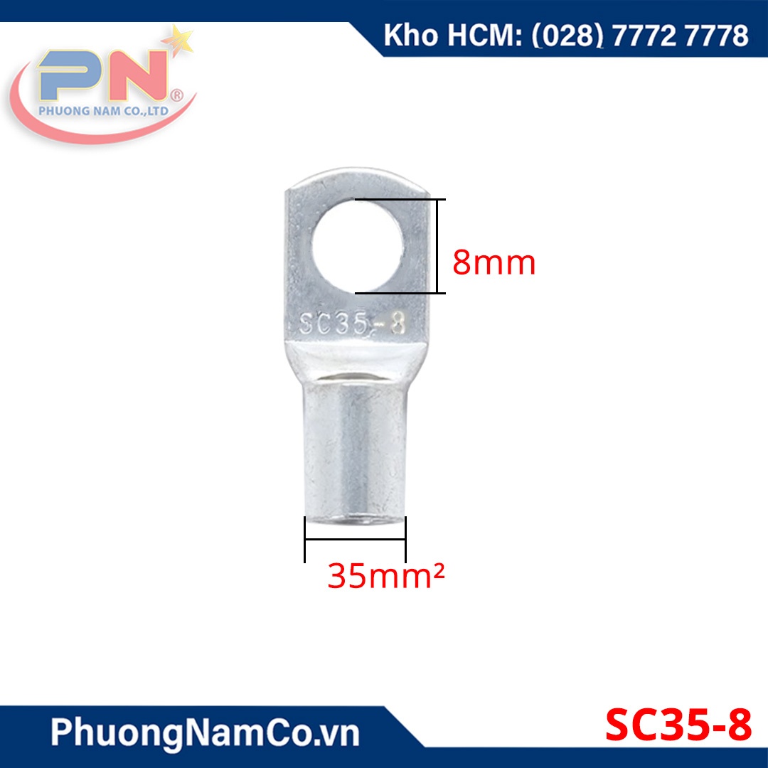 Đầu Cos Đồng SC35 Mạ Xi