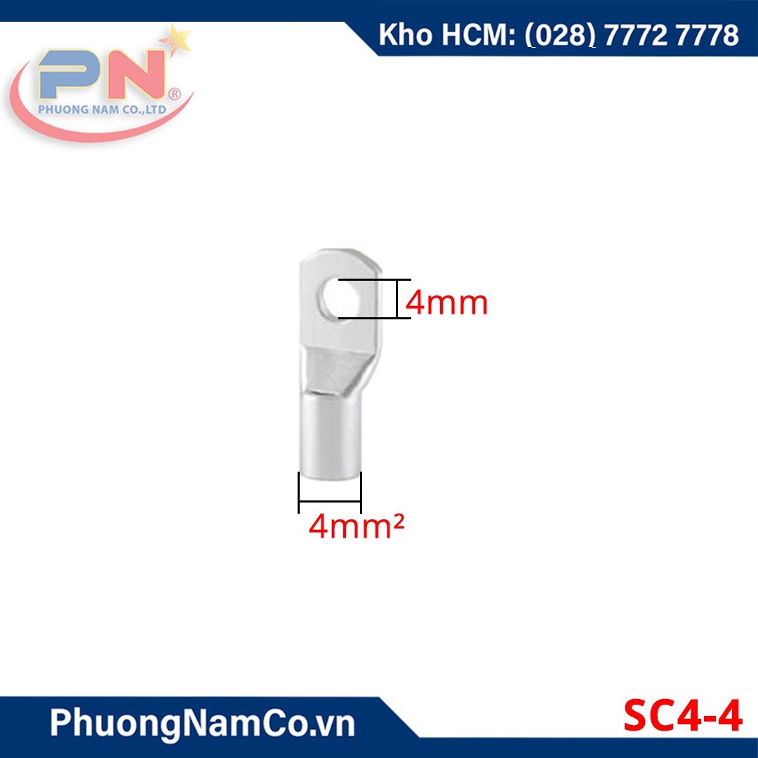 Đầu Cos Đồng SC4 Mạ Xi