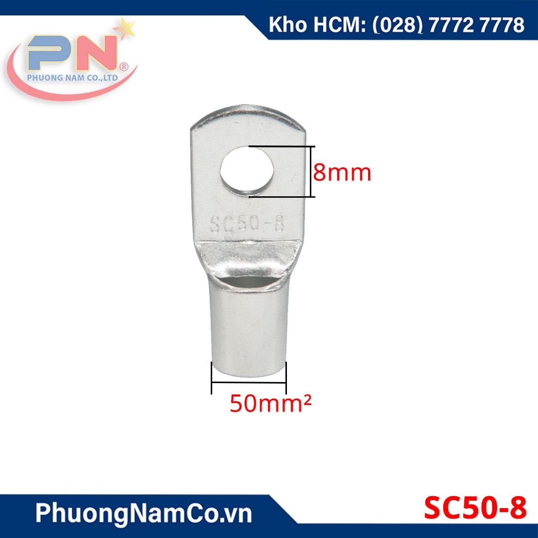 Đầu Cos Đồng SC50 Mạ Xi