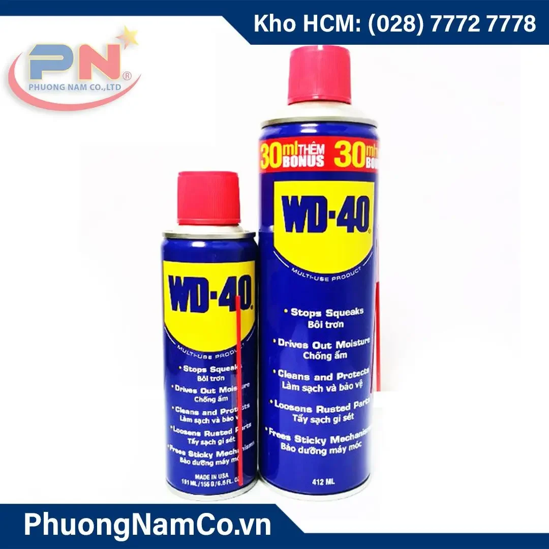 Dung Dịch Chống Rỉ Sét, Bôi Trơn WD-40 412ml