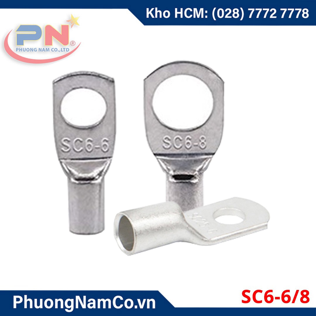 Đầu Cos Đồng SC6 Mạ Xi