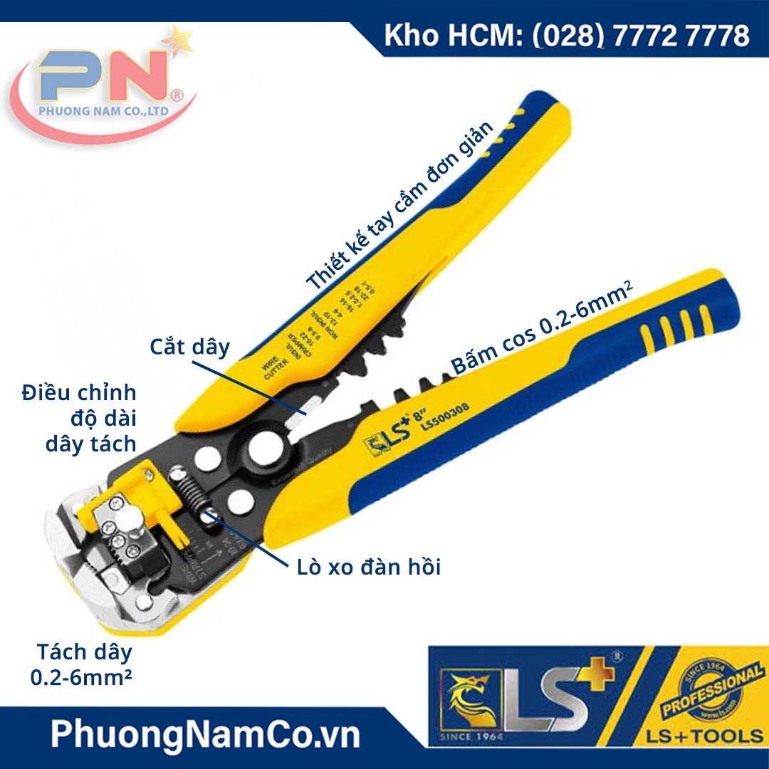 Kìm Tuốt Dây LS+ 8''