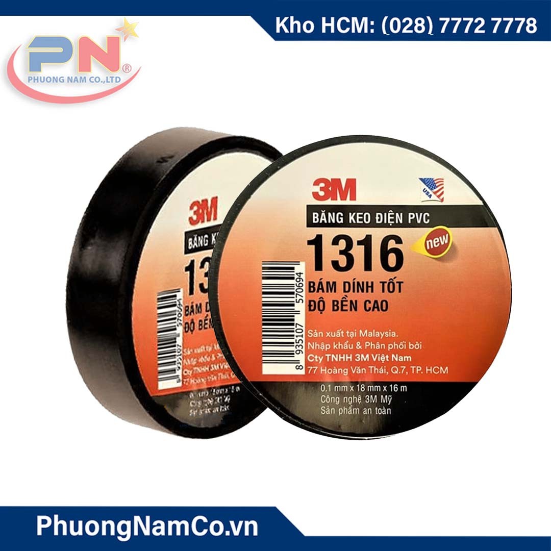 Băng keo điện 3M PVC 1316