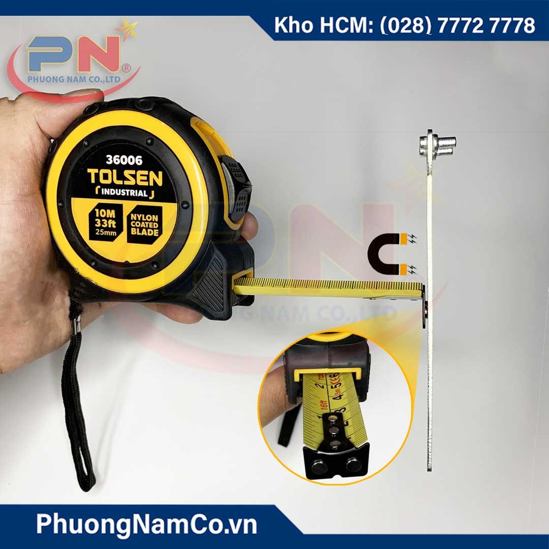 Thước Cuộn Công Nghiệp 10m/25m Tolsen 36006