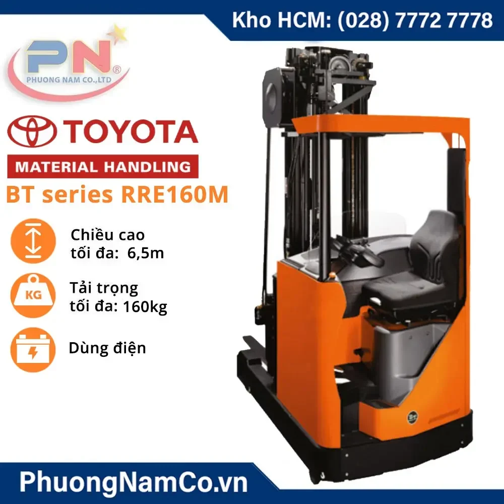 Cho Thuê Xe Nâng Điện Ngồi Lái 1,6 Tấn BT RRE 160E