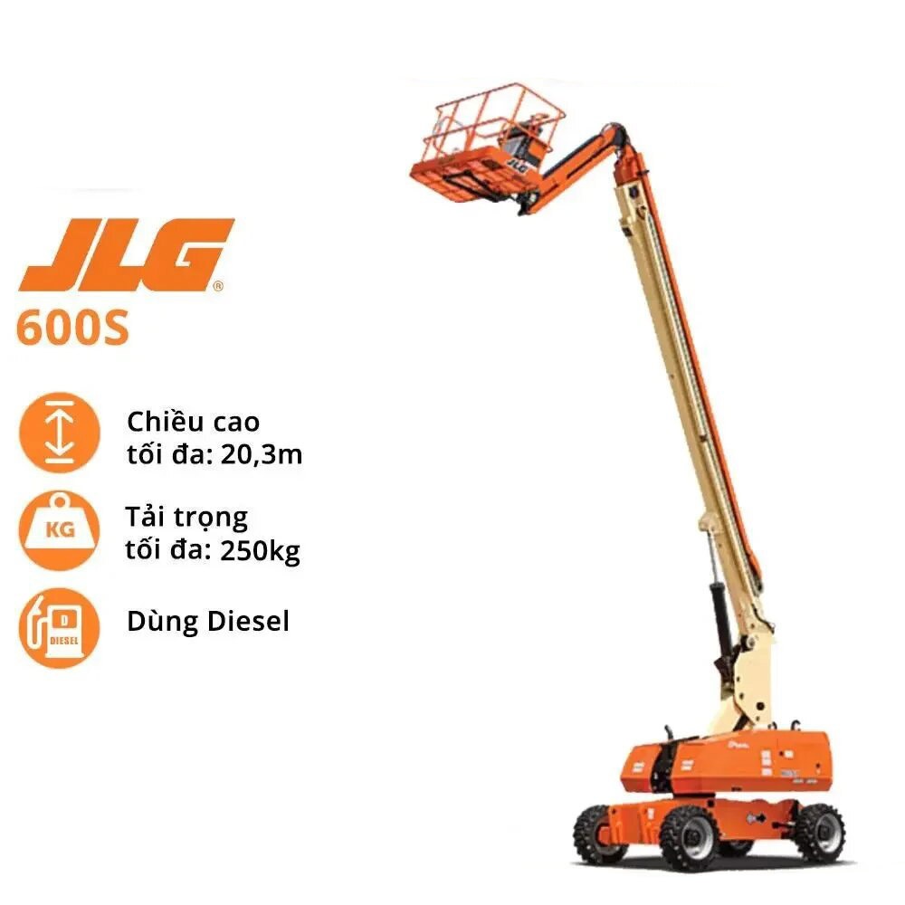 Cho Thuê Xe Nâng Người JLG Boom Lift 600S 18m