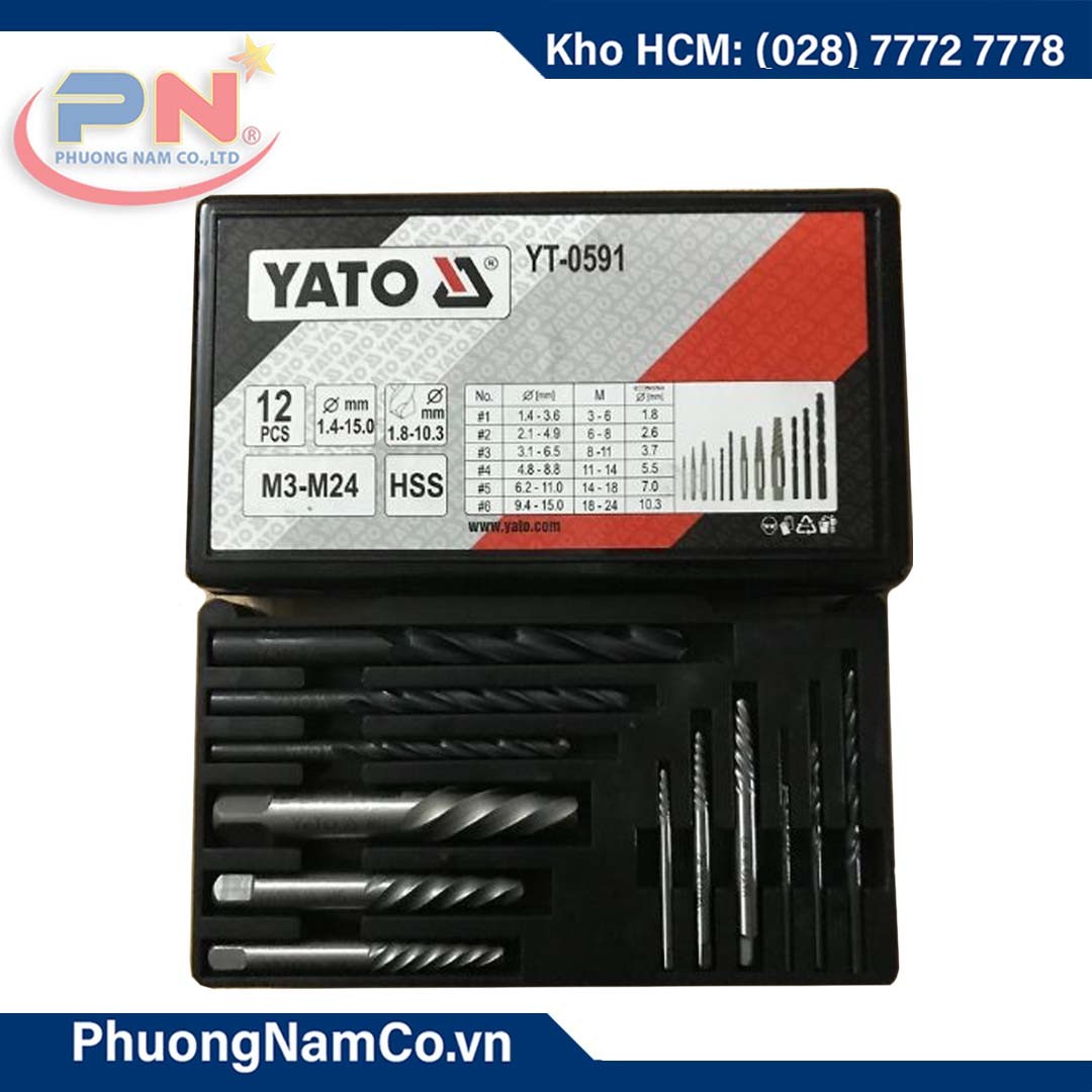 Bộ Mũi Khoan Lấy Ốc Gãy YATO-0591