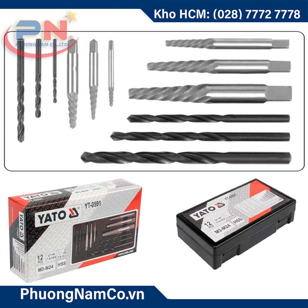 Bộ Mũi Khoan Lấy Ốc Gãy YATO-0591