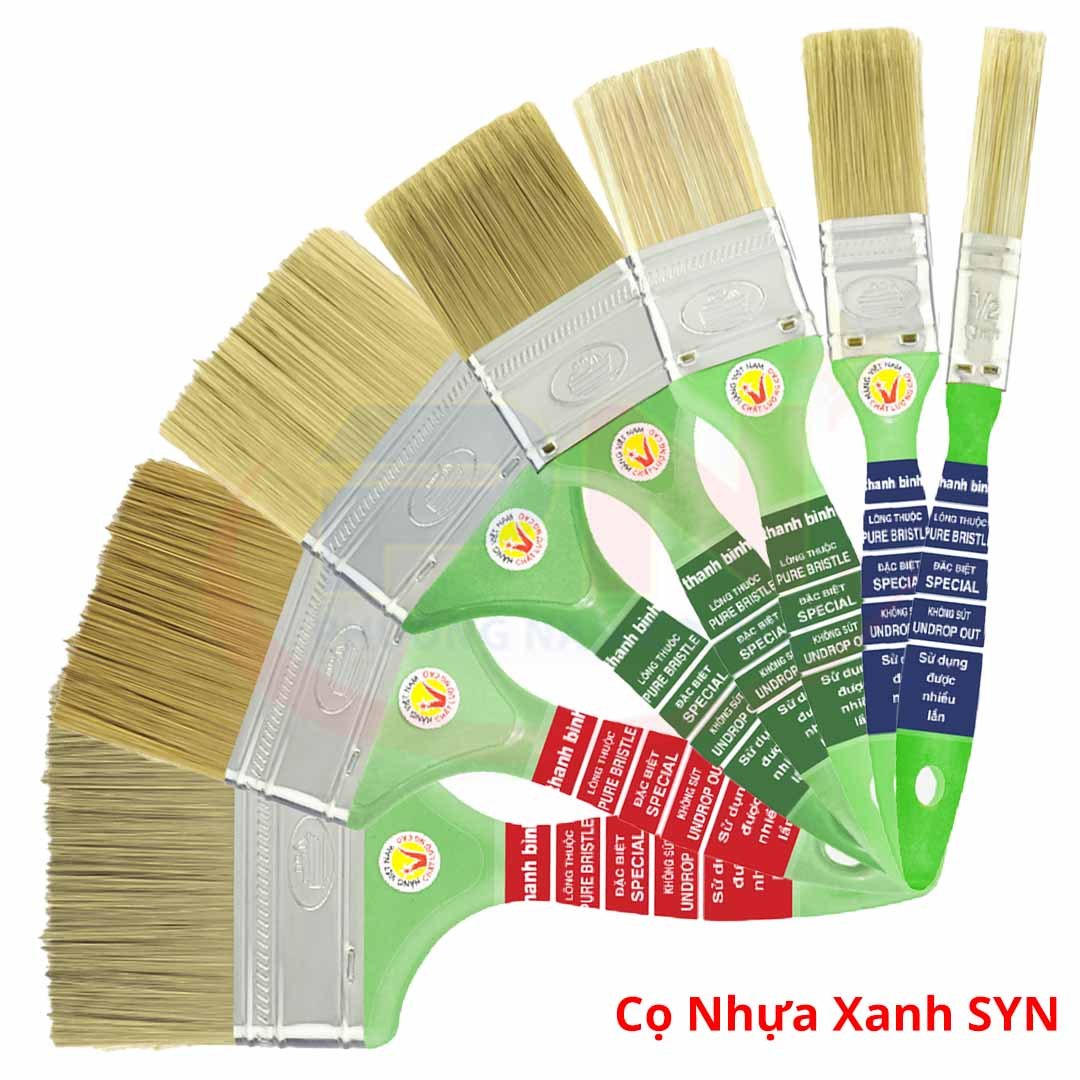 Cọ Cán Nhựa Màu Xanh SYN Thanh Bình