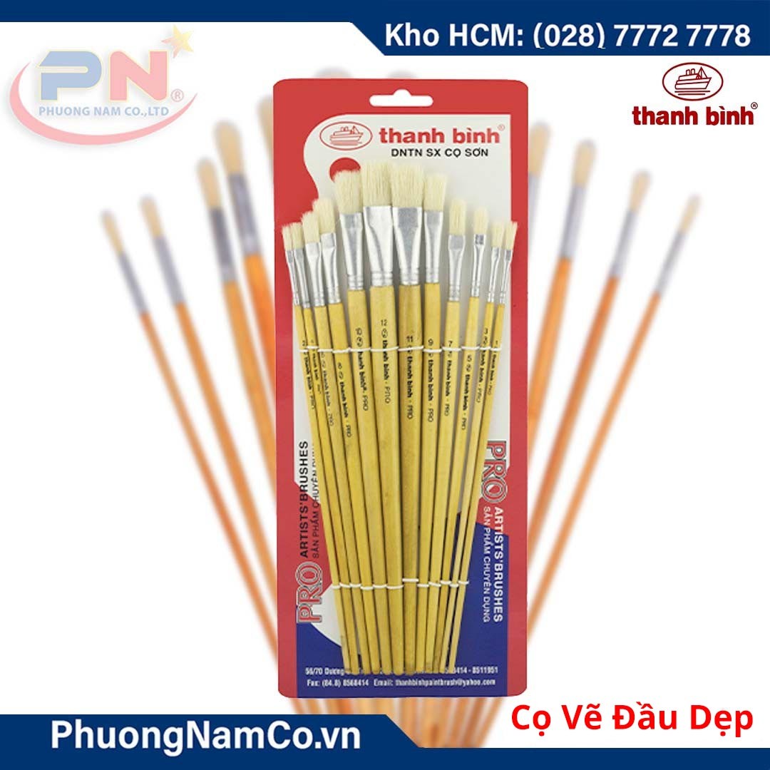 Cọ Vẽ Đầu Dẹp Thanh Bình