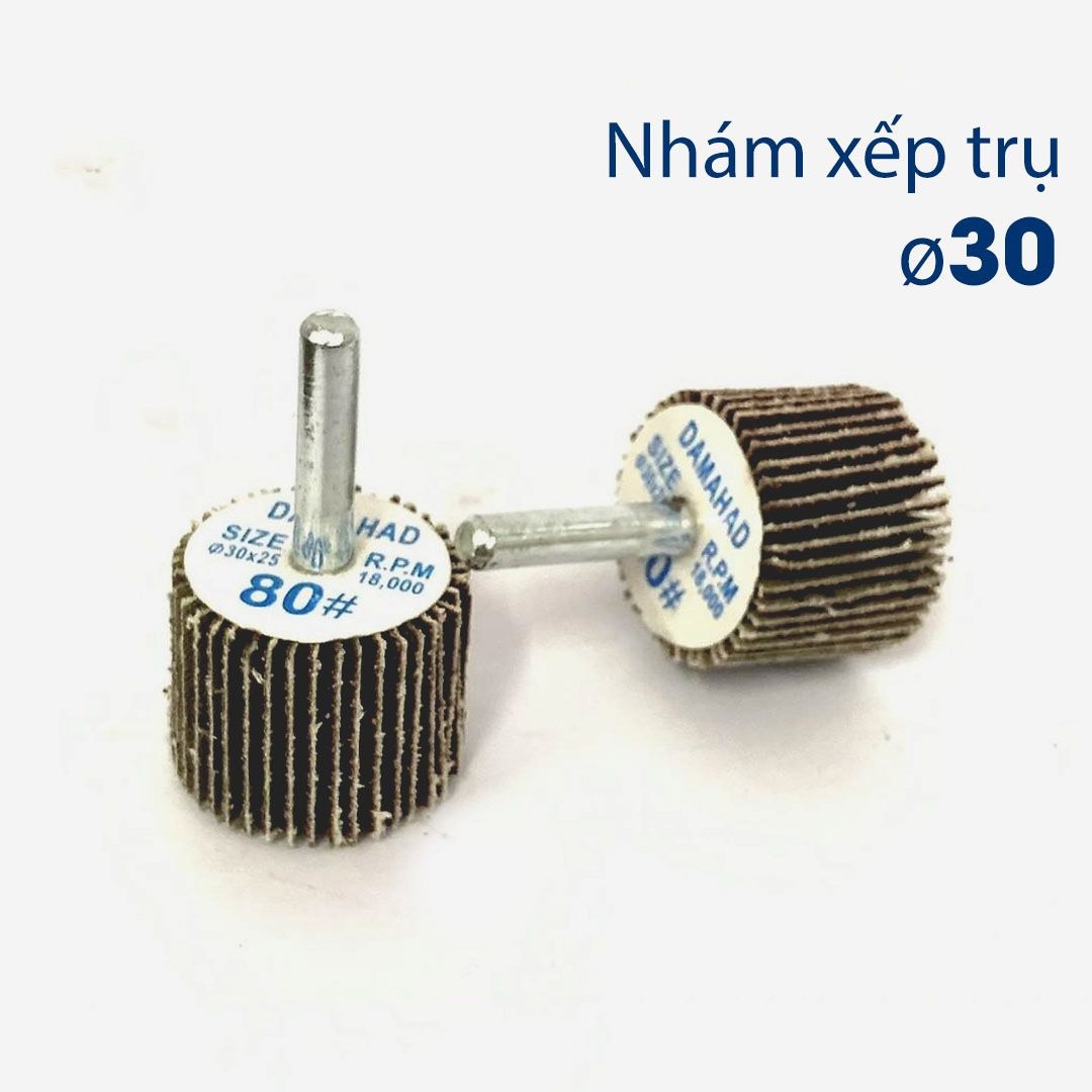 Nhám Xếp Trụ Phi 30x25mm