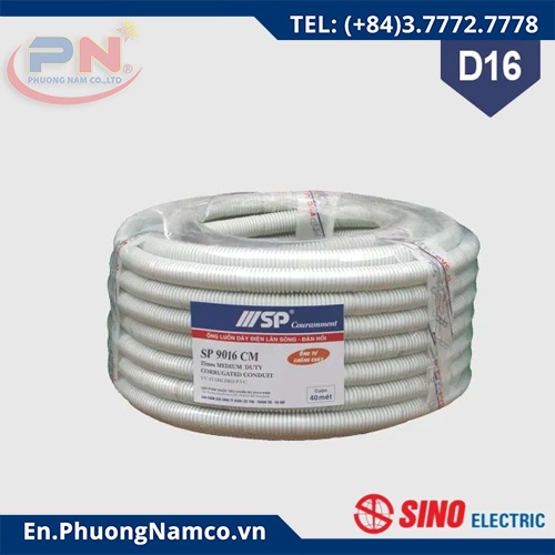 Ống Ruột Gà Chống Cháy Sino Phi 16 - 20 - 25 - 32 - Ống Luồn Dây Điện