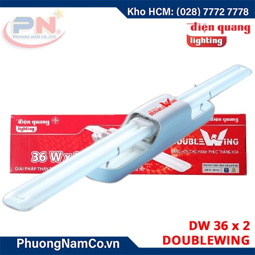 Bộ Đèn Doublewing Điện Quang ĐQ DW 236D 2x36W