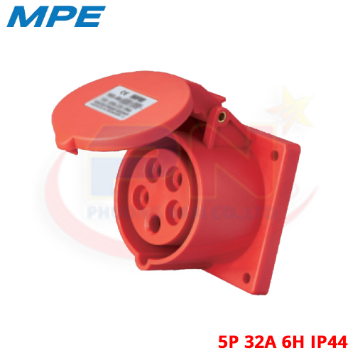 Ổ cắm MPE 5P 32A 6H IP44