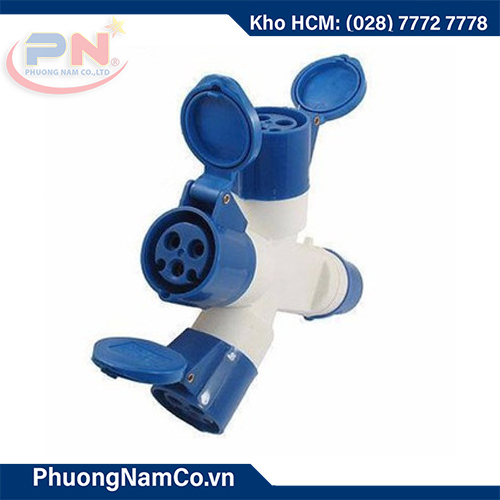 Ổ cắm công nghiệp chia 3 16A/6h-3P