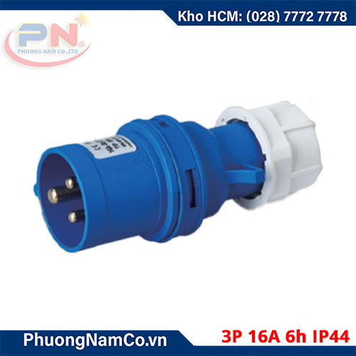 Phích cắm công nghiệp MPE 16A/6h/3P-IP44