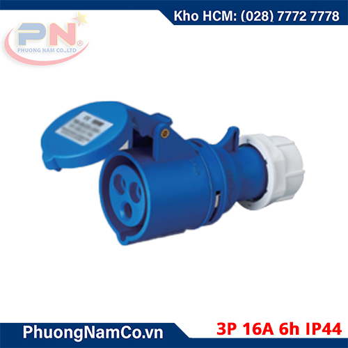 Ổ cắm công nghiệp MPE 16A/6h/3P-IP44