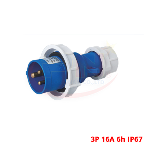 Phích cắm công nghiệp 16A/6h-3P-IP67