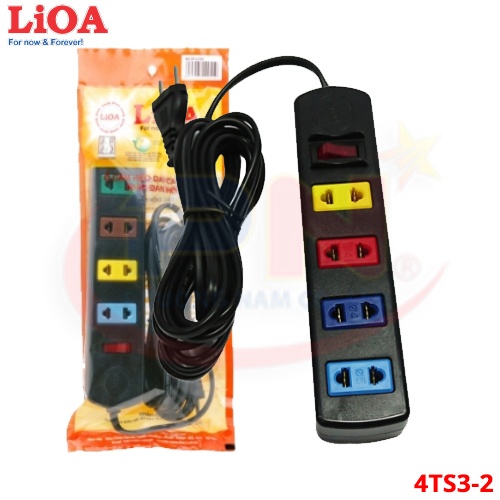 Ổ cắm chuyền Lioa 4 ổ , 1 công tắc, 3m 4TS3-2