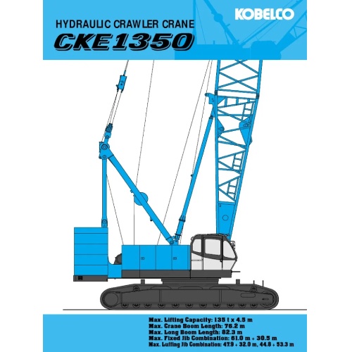 Cho Thuê Xe Cẩu Bánh Xích 135 Tấn Kobelco CKE1350