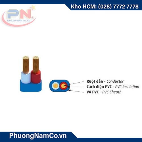 Dây Điện Đôi VCmo 2x2,5 CADIVI