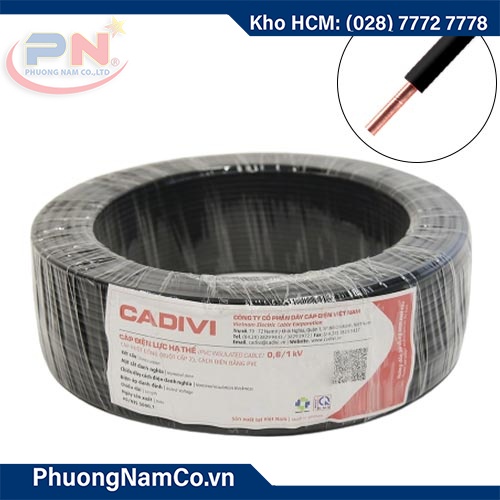 Dây Cáp Điện Cadivi Lõi Đơn Cứng (100m/Cuộn) VC-10 mm²