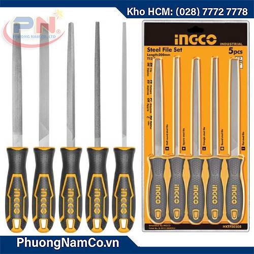 Bộ giũa thép 5 chi tiết Ingco HKTFS0508