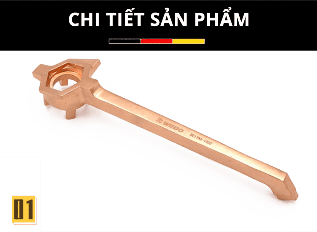 Cờ lê mở nắp phuy chống cháy nổ WEDO Be-Cu