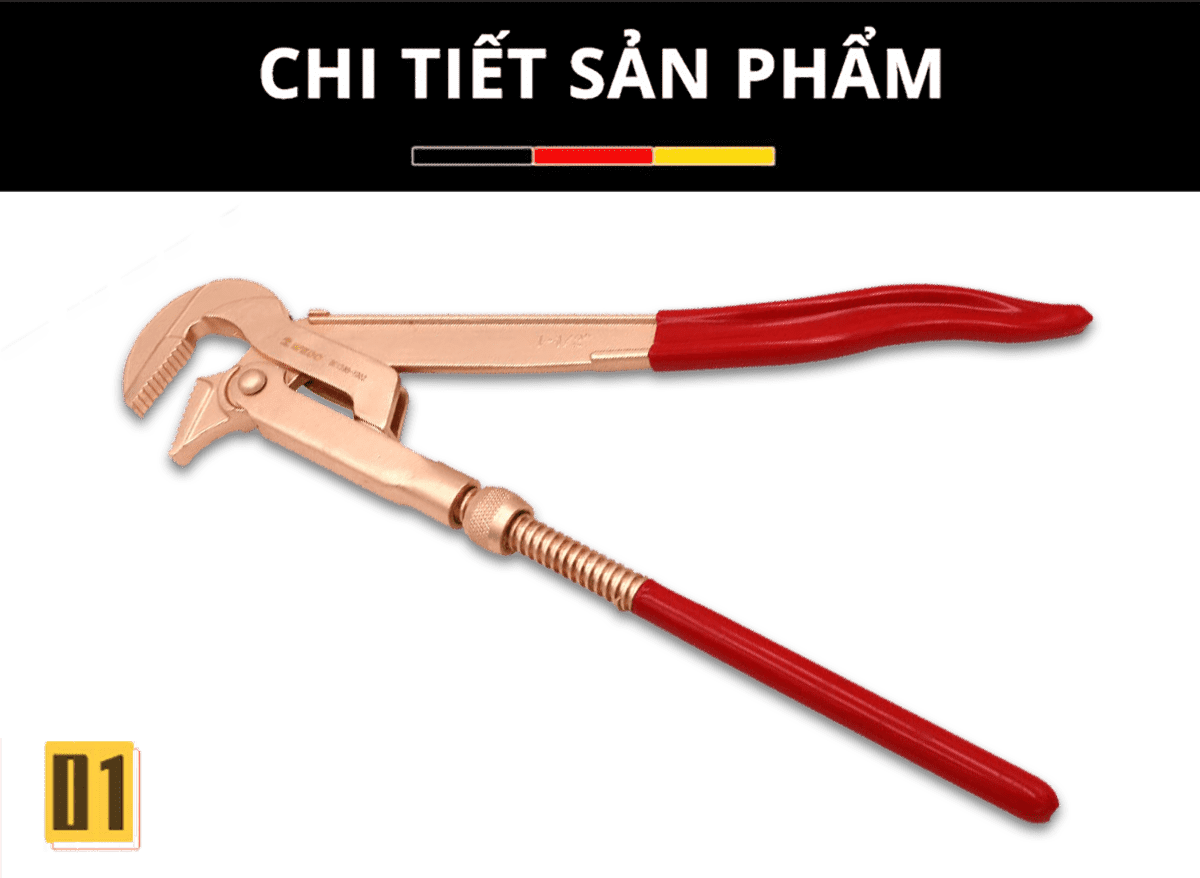 Mỏ Lết Răng Nhanh chống cháy nổ WEDO