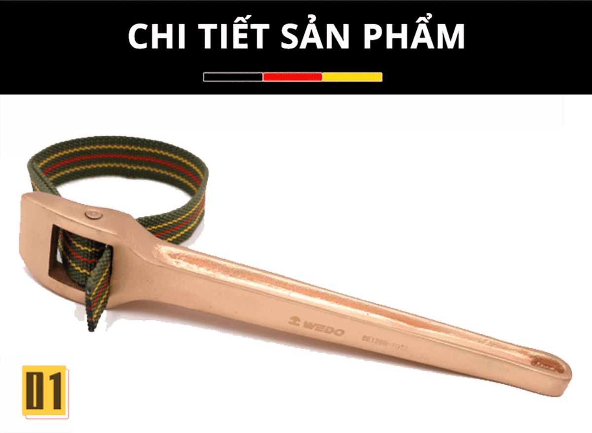 Mỏ Lết Dây Đai chống cháy nổ WEDO