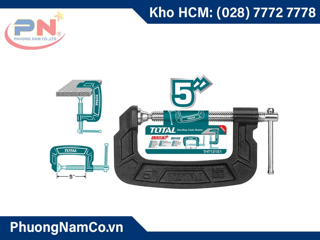 Kẹp chữ C Total THT13151 giá tốt