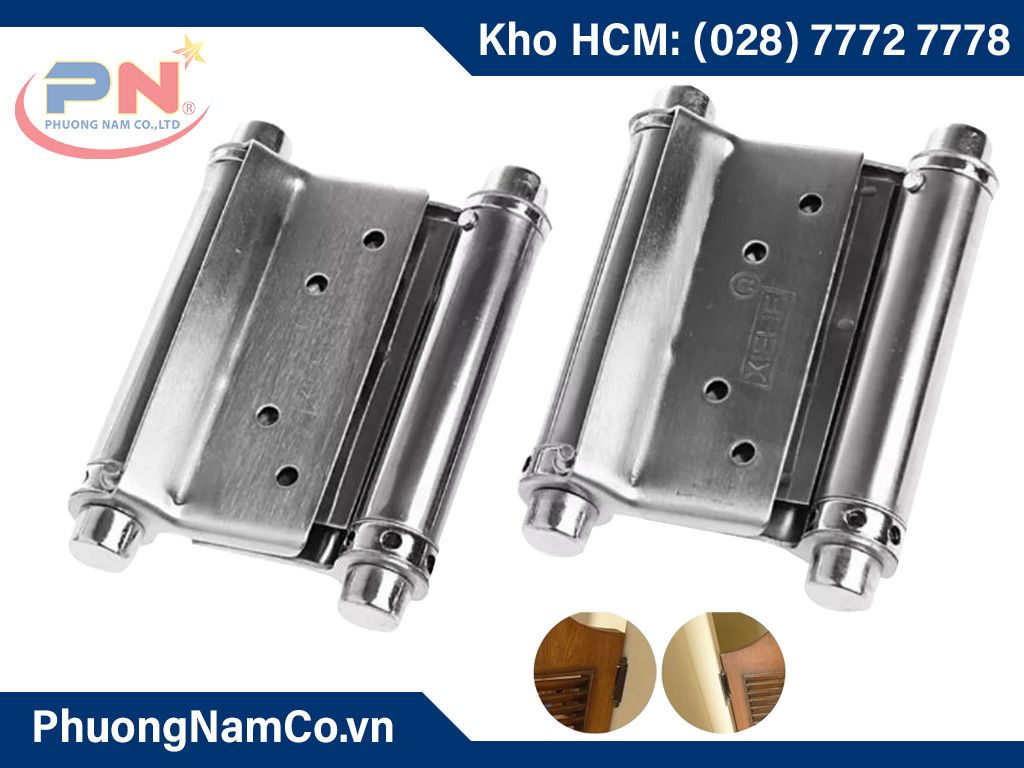 Bản lề cửa inox 2 chiều Ivan giao hàng toàn quốc