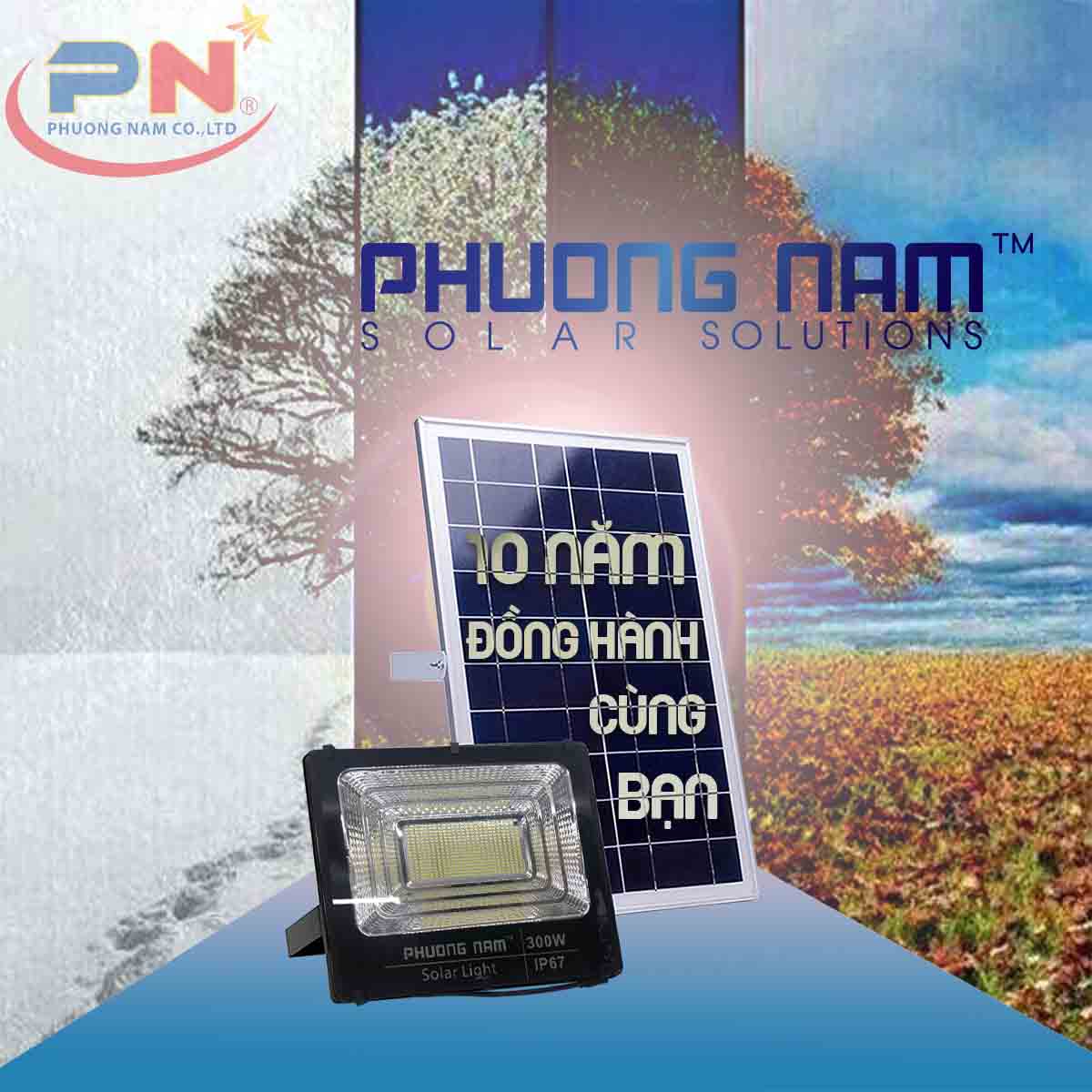 Đèn năng lượng mặt trời 300w tuổi thọ cao