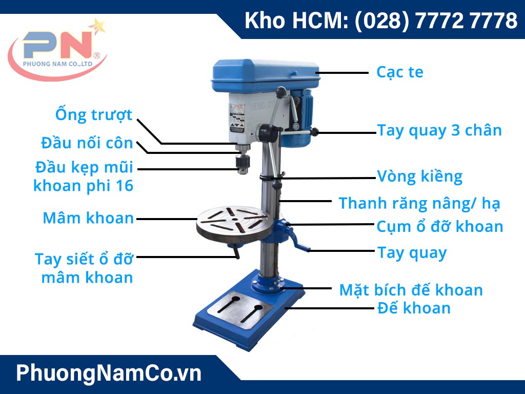 máy khoan bàn Hồng Ký HK-KC10