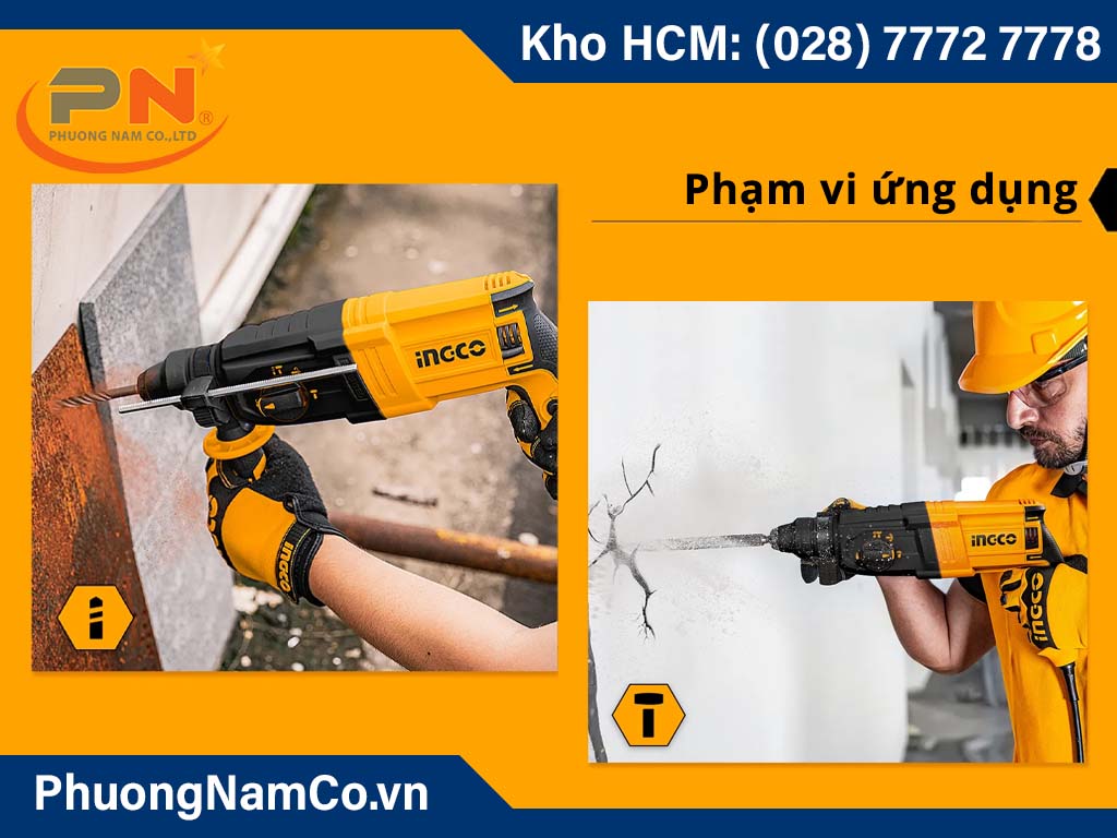 may-khoan-duc-be-tong-950W-ingco-RGH9528-pham-vi-ung-dung