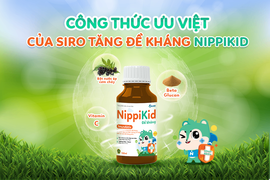 Công thức ưu việt của Siro tăng đề kháng NippiKid