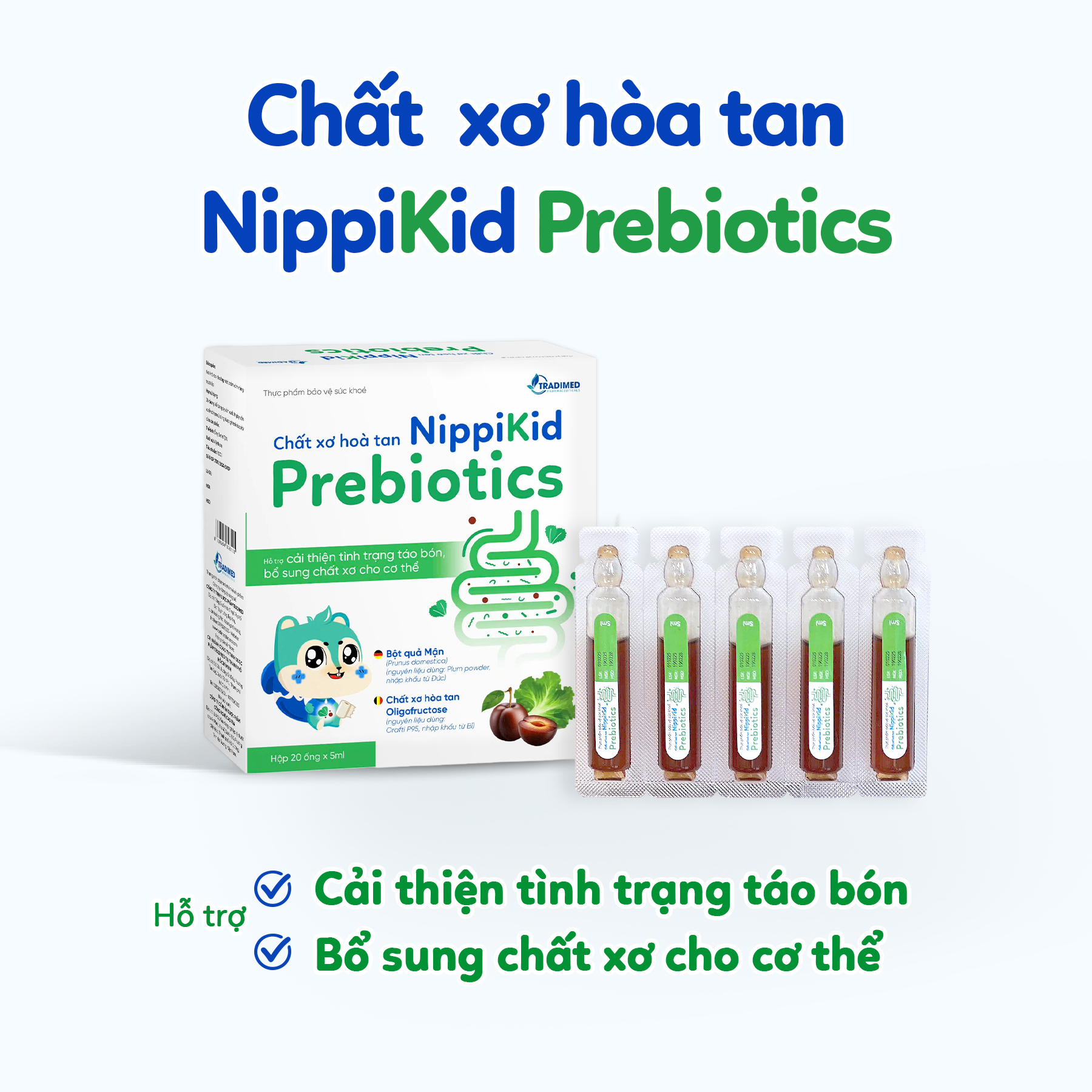 Chất xơ hoà tan NippiKid Prebiotics