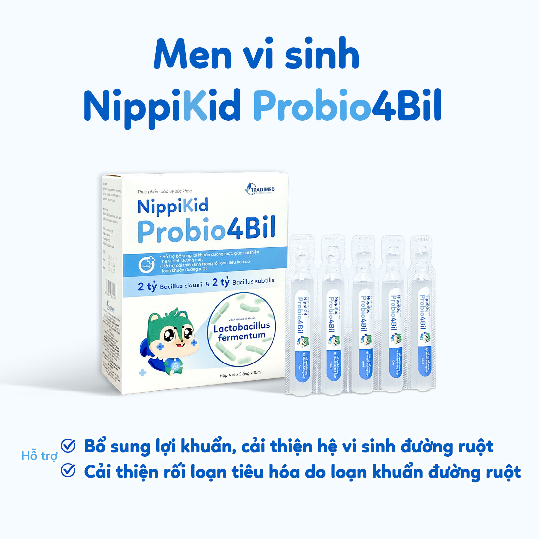 Men vi sinh NippiKid Probio4Bil