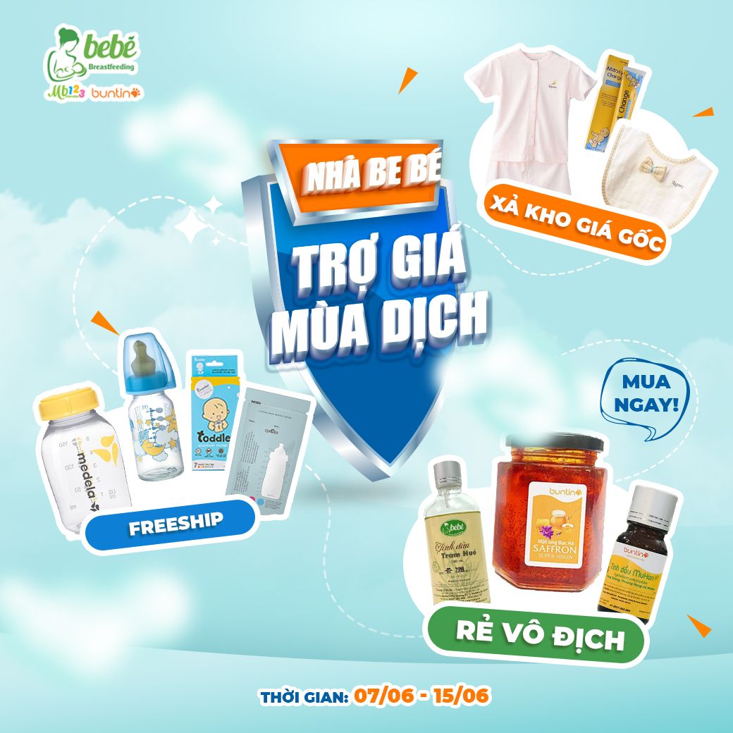 NHÀ BE BÉ TRỢ GIÁ MÙA DỊCH