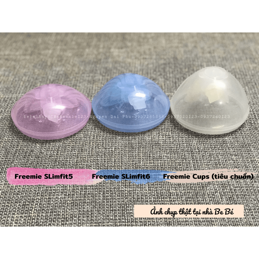 SO SÁNH CUP HÚT SỮA RẢNH TAY FREEMIE CUPS VỚI FREEMIE SLIMFIT5 VÀ FREEMIE SLIMFIT6