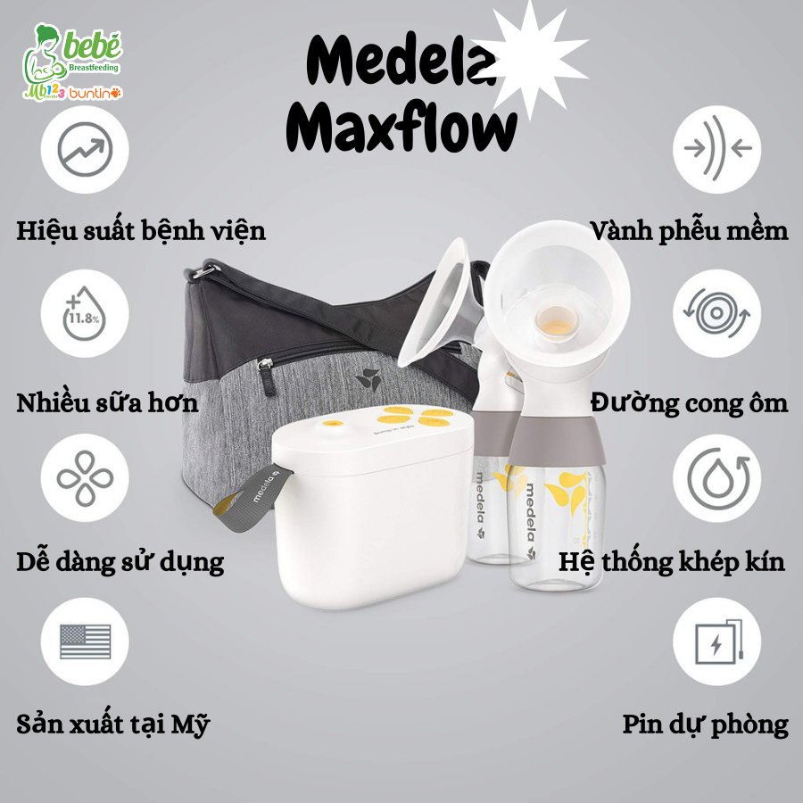 Sử dụng máy hút sữa Medela Pump In Style Maxflow đúng cách 2021