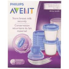 Cốc trữ sữa Avent có nắp 180ml - 1 hộp x10 cốc