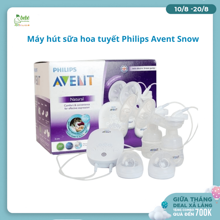 MHS bằng điện đôi Avent Snow (hoa tuyết)