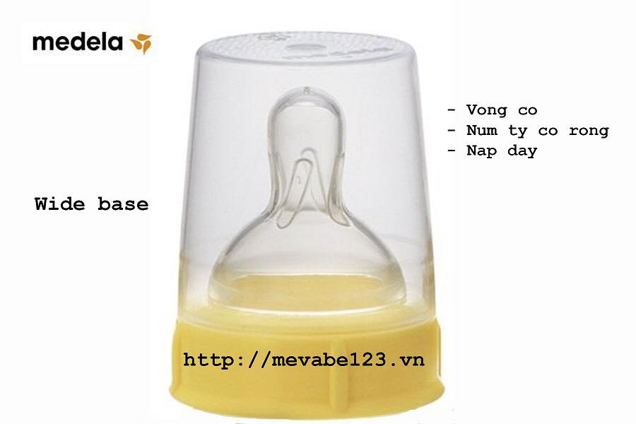 Bộ vòng cổ núm ti và nắp đậy Medela Size S