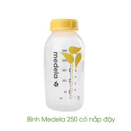 Bình Medela 250ml có nắp đậy