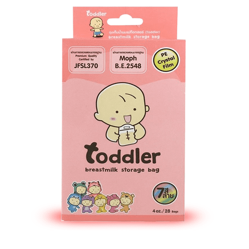 Túi trữ sữa mẹ Toddler 100ml - Hồng 28 túi