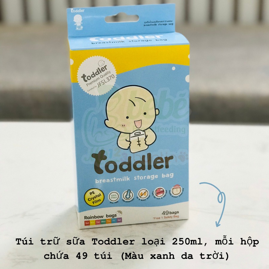 Túi trữ sữa mẹ Toddler 250ml (49 túi)