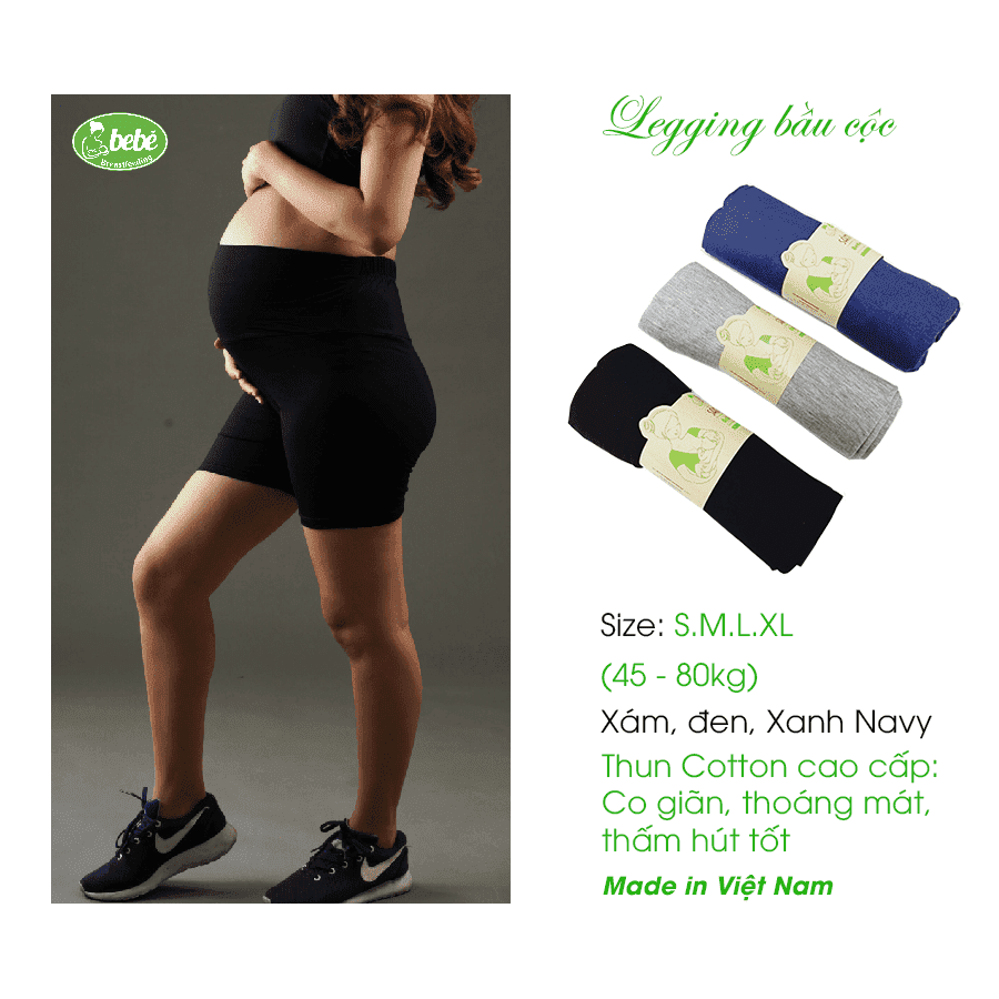 Quần bầu legging cộc