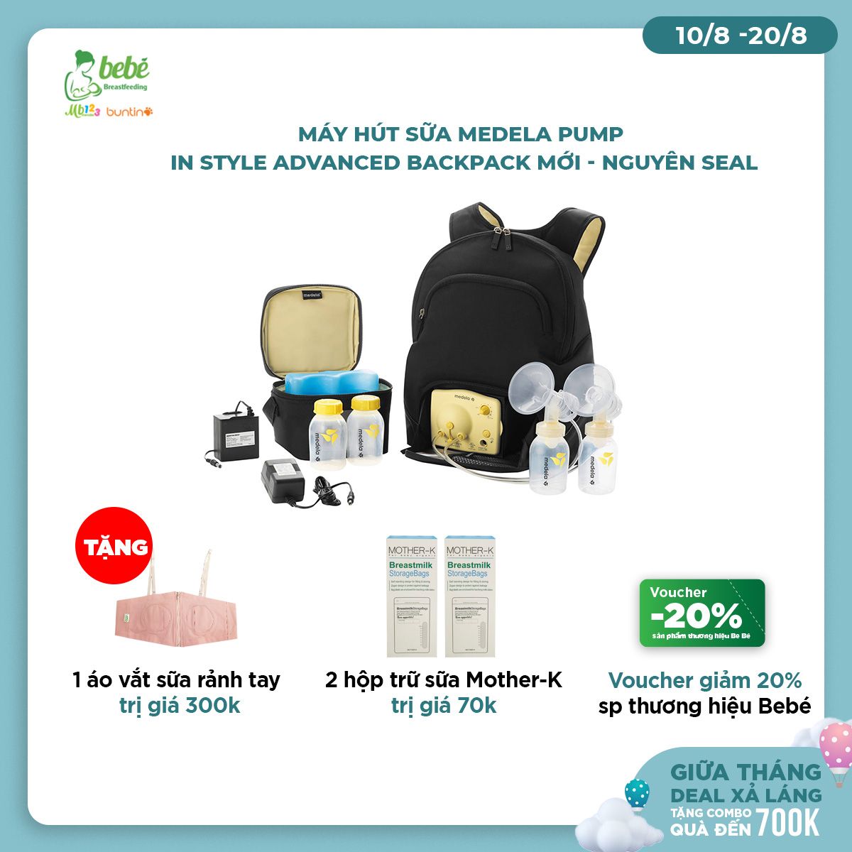 Máy hút sữa Medela Pump In Style Advanced Backpack (new) 100%